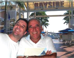 Raul and Onel at Bayside Marketplace